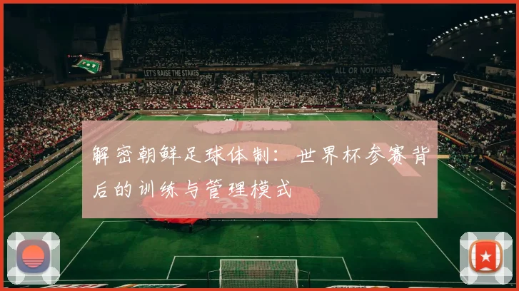 解密朝鲜足球体制：世界杯参赛背后的训练与管理模式